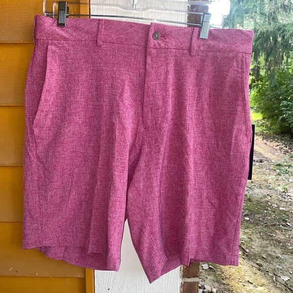 Walter Hagen Men's Size 32 Perfect 11 Majors 10" Golf Shorts (Berry Bloom) $70 - Picture 2 of 9